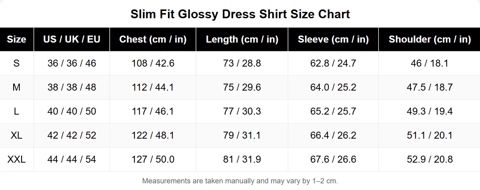 Slim Fit Glossy Dress Shirt - Image 9