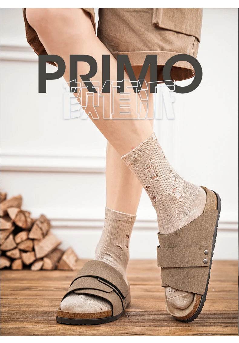 Suede Strap Slide Sandals - Image 19