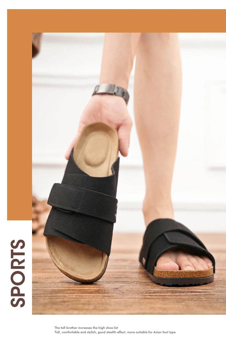 Suede Strap Slide Sandals - Image 22