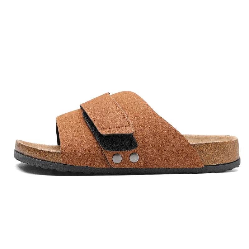 Suede Strap Slide Sandals - Image 28