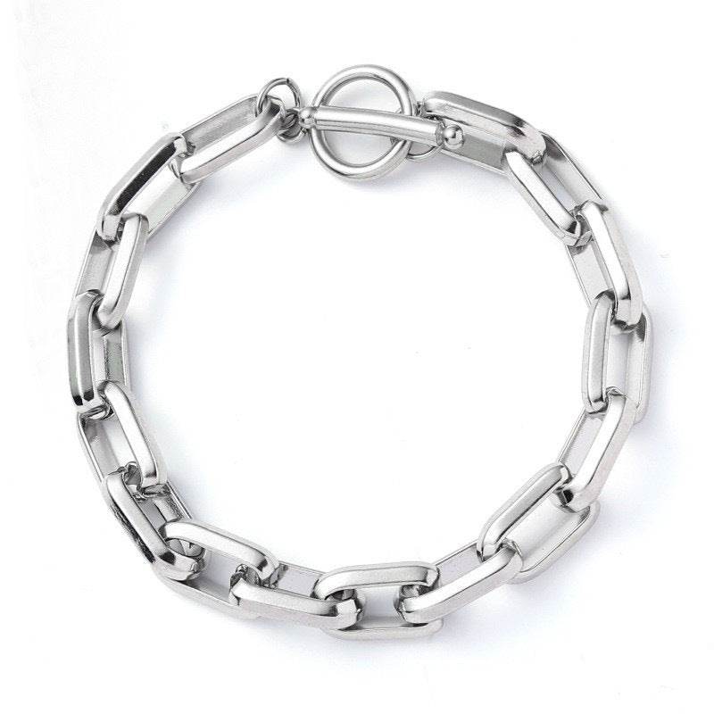 Titanium Steel Chain-Link Bracelet - Image 11