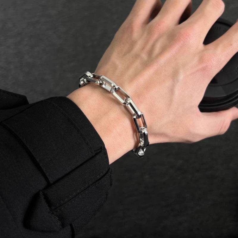 Titanium Steel Chain-Link Bracelet - Image 7